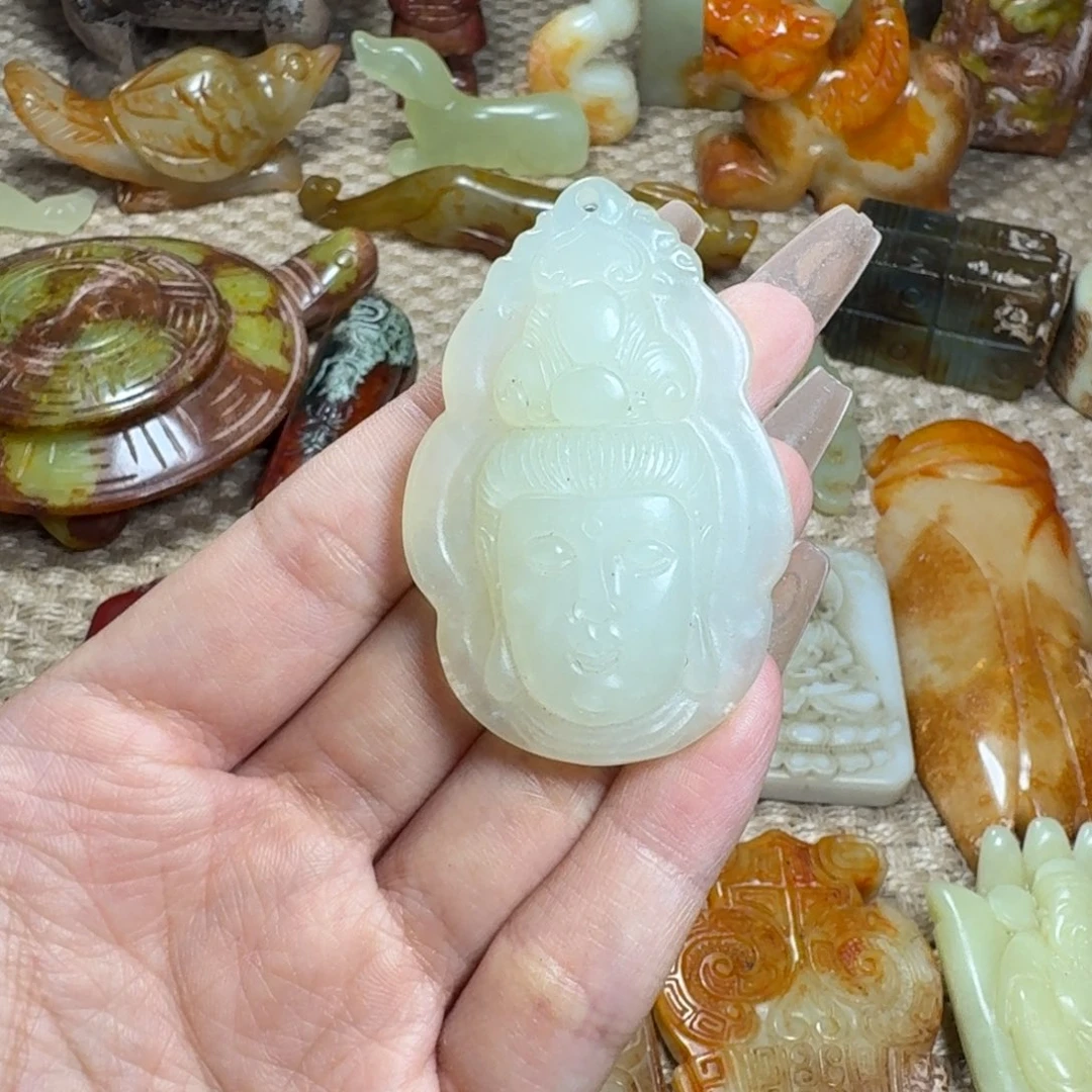 吊坠白玉菩提挂件