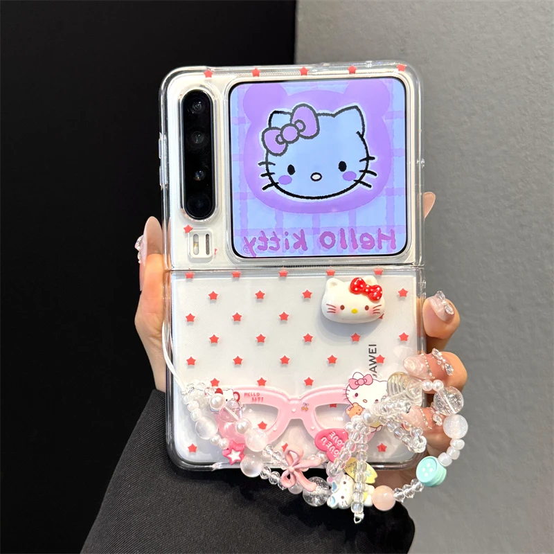 适用华为purax典藏版折叠屏手机壳pocket2星星立体kitty猫玉桂狗