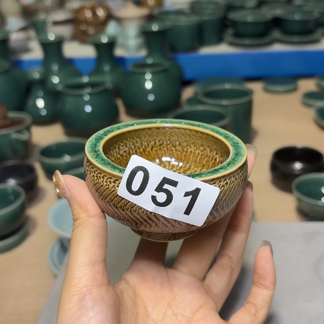 龙泉云间青瓷小米茶器