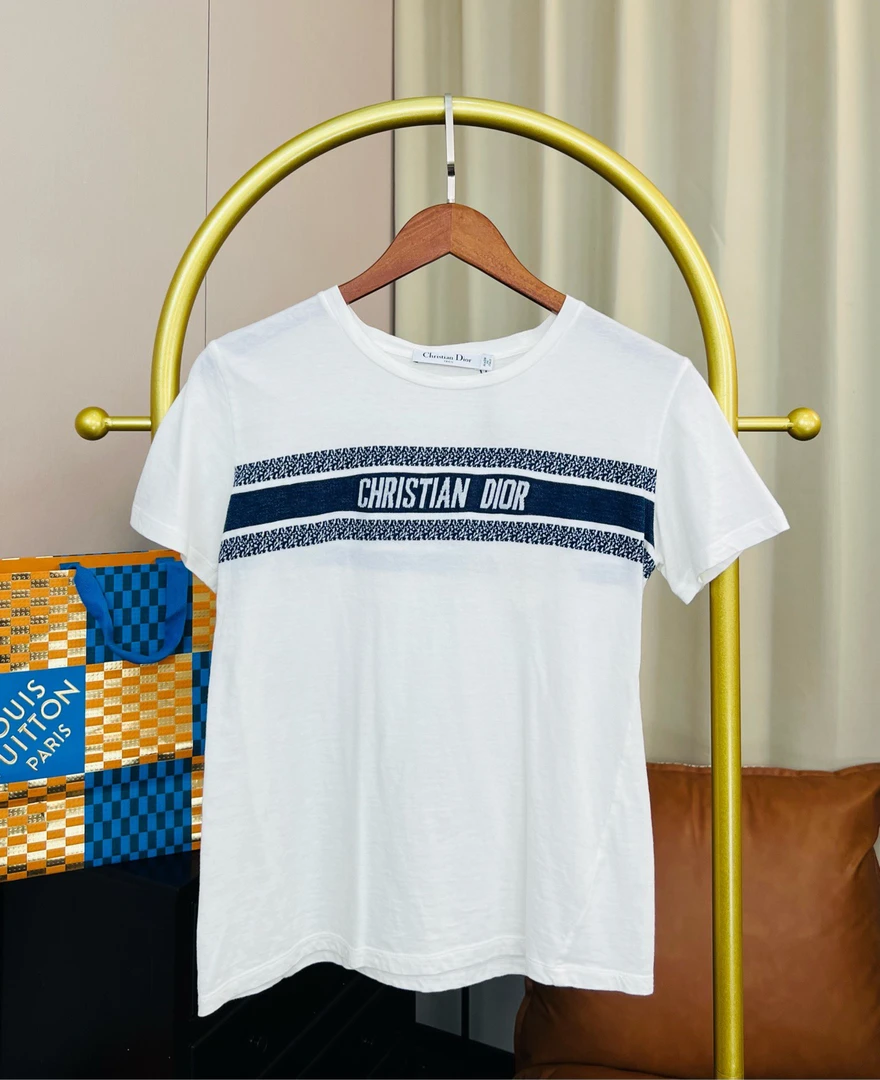 99新 DIOR/迪奥 白色新款标语短袖 XS码 99新