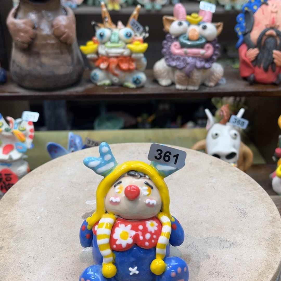 陶瓷纯手工抽象陶瓷摆件361