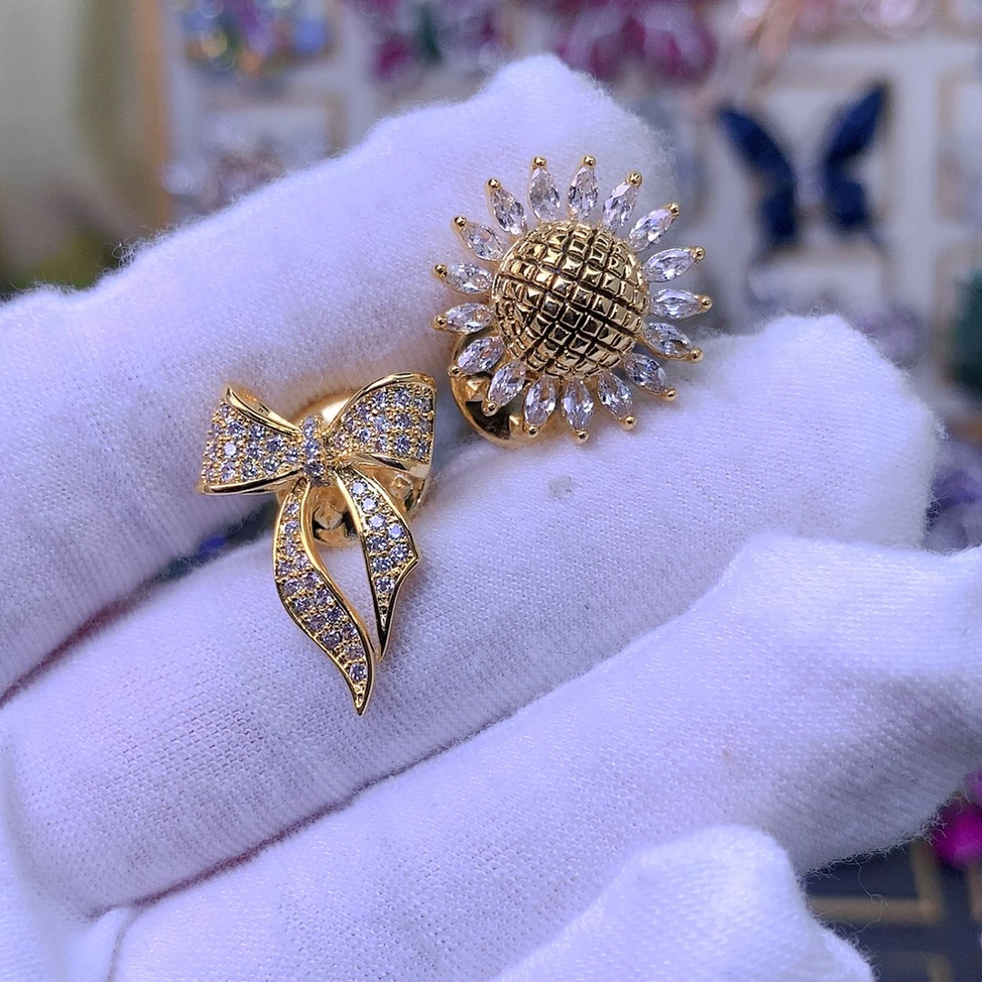 合成立方氧化锆铜刺马针2个