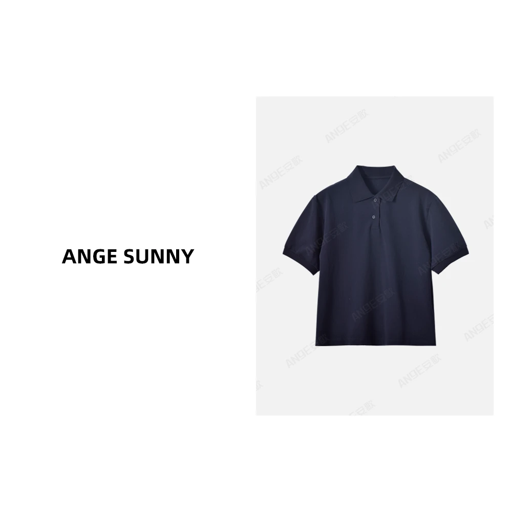 ANGE SUNNY【高阶知识份子  POLO衫】夏季学院风休闲百搭POLO衫