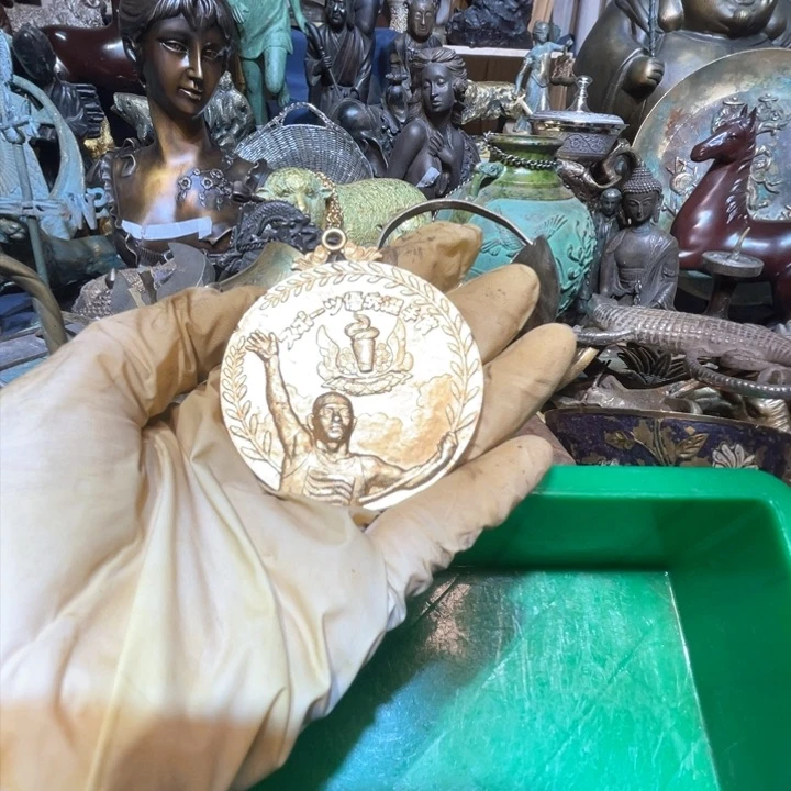 农**花大阪回流铜器摆件28