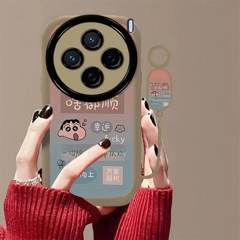 啥都顺小新适用VIVOX200手机壳防摔全包适用VIVOX200pro潮牌软新