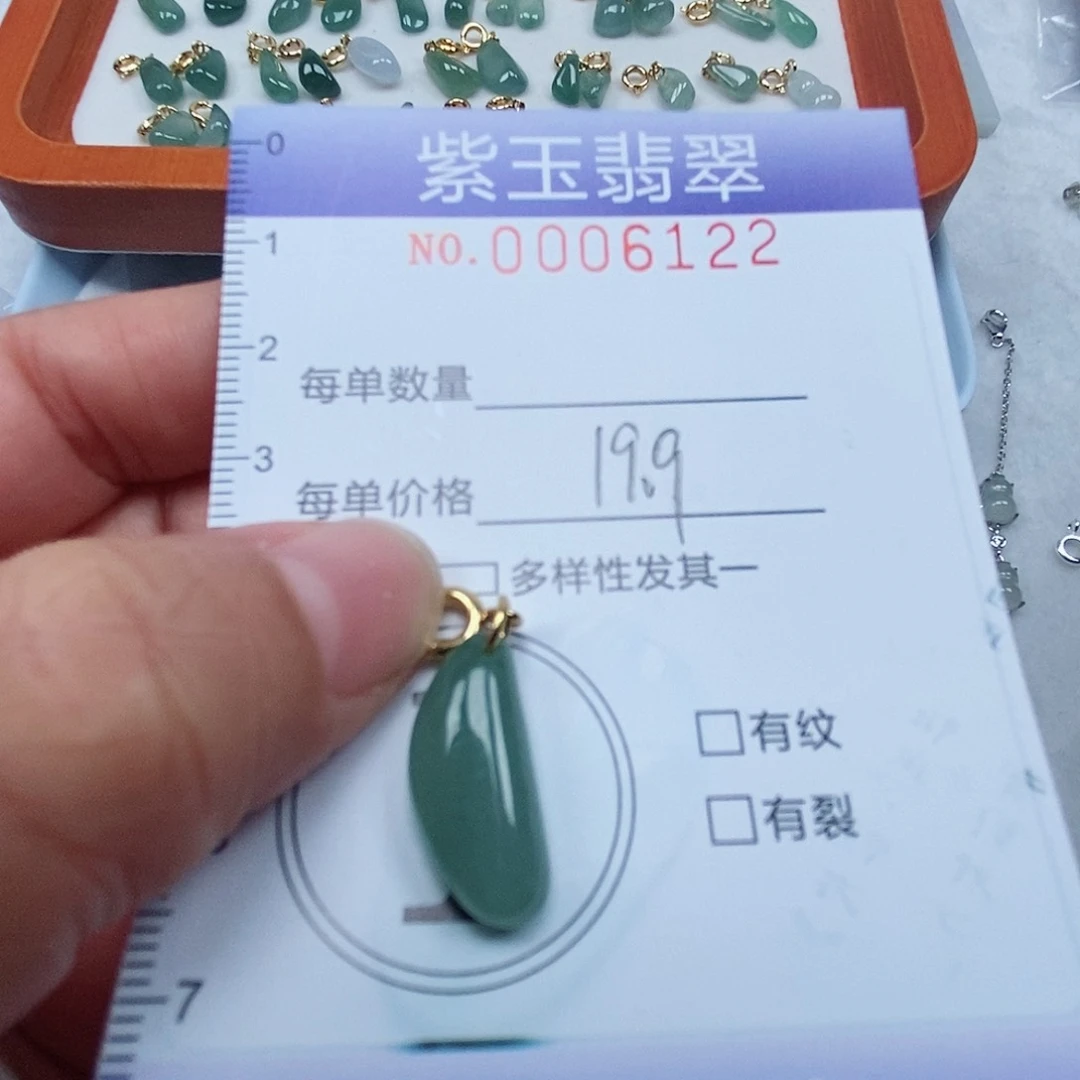 颈饰未镶嵌翡翠冰透随行