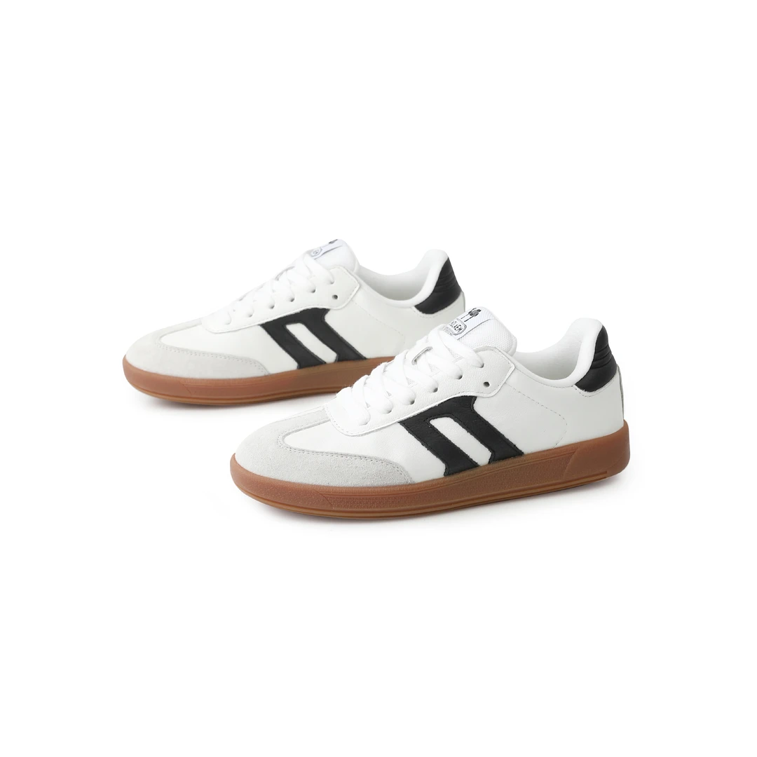 门店7/9&9！流线德训鞋」头层牛皮+牛筋底耐磨百搭情侣休闲鞋C23956