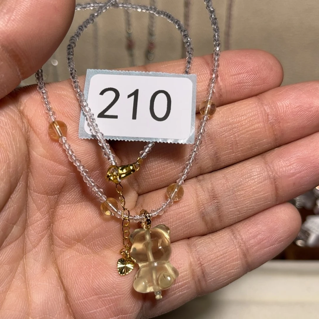 紫晶项链未镶嵌薯*?小熊210