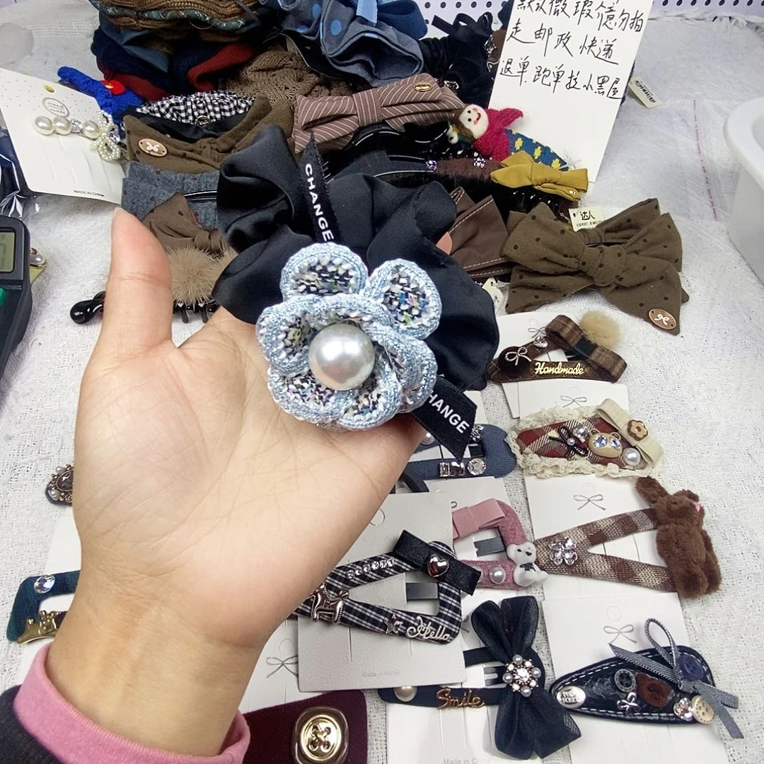 皮质铁合金韩版山茶花肠圈