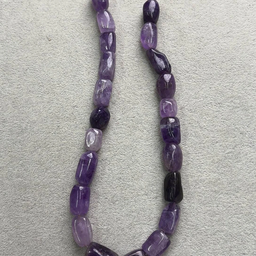 玛瑙/玉髓未镶嵌珠宝半成品紫水晶随行一条