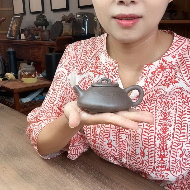 茶壶紫砂北****器桃花泥任瓢