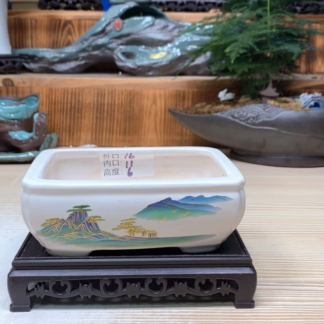 紫砂花盆陶瓷艺术花盆陶瓷