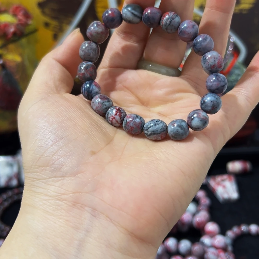 玛瑙/玉髓手串未镶嵌    老型卡10