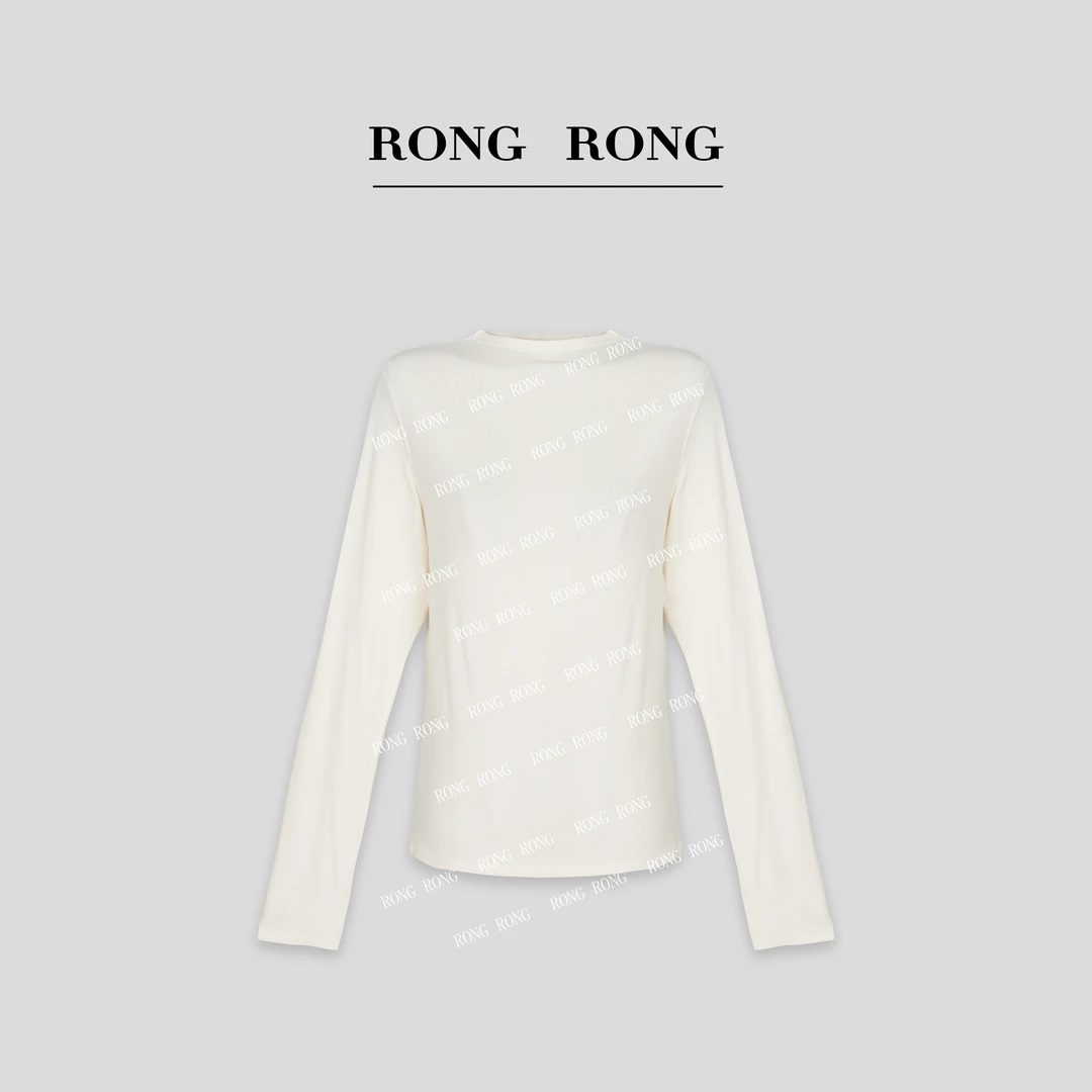 溶溶【魅力星河】RONGRONG 山羊绒桑蚕丝气质修身收腰打底衫 JC6666