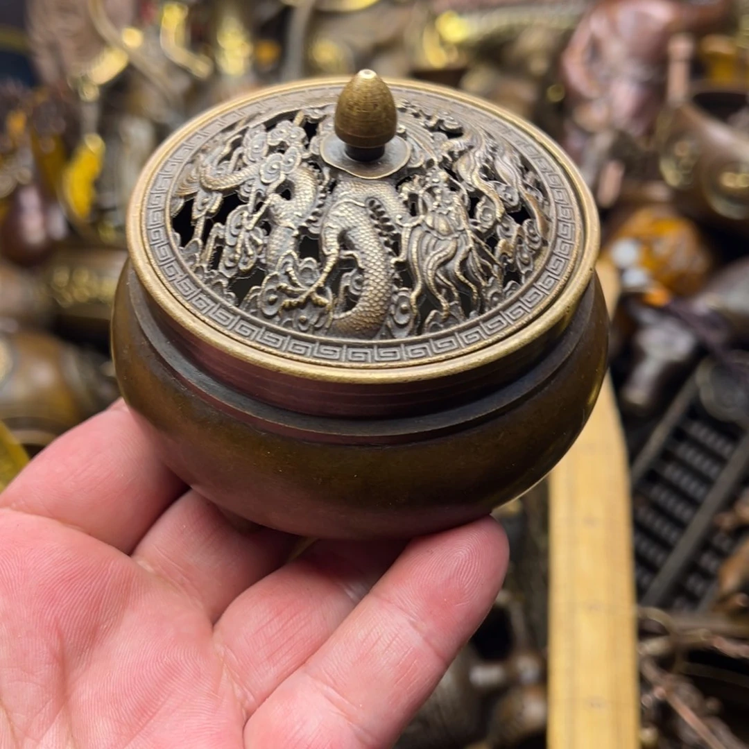 茶壶香炉铜器摆件