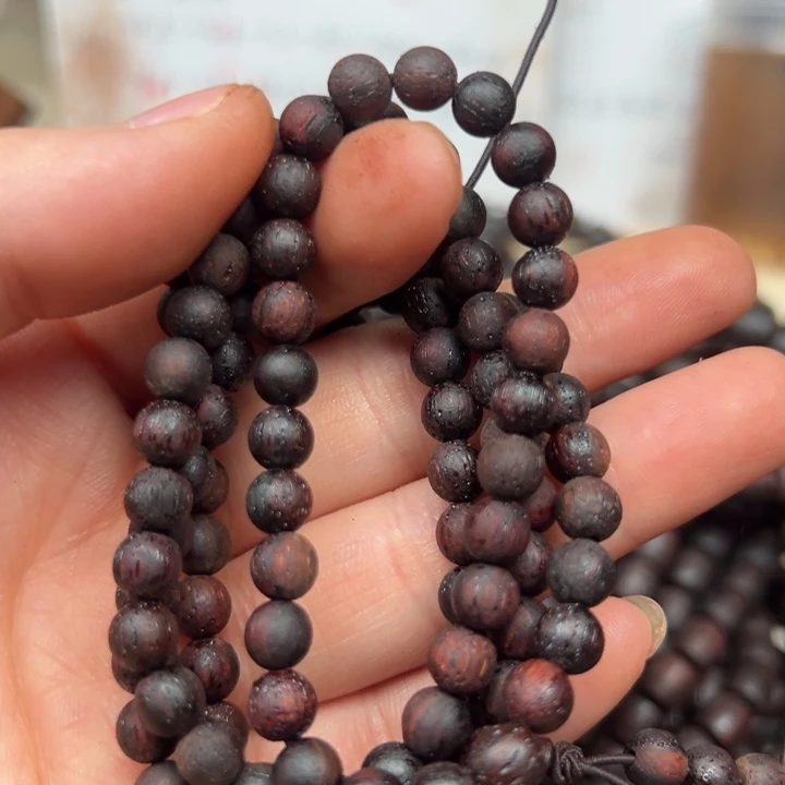 藤类降真香06-108圆珠红黑油结晶