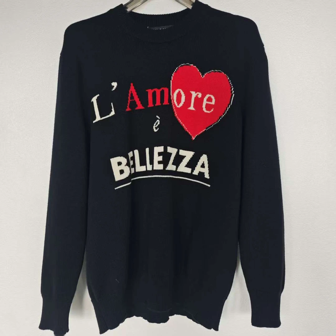 未使用 maje 全新DG经典爱心字母印花卫衣