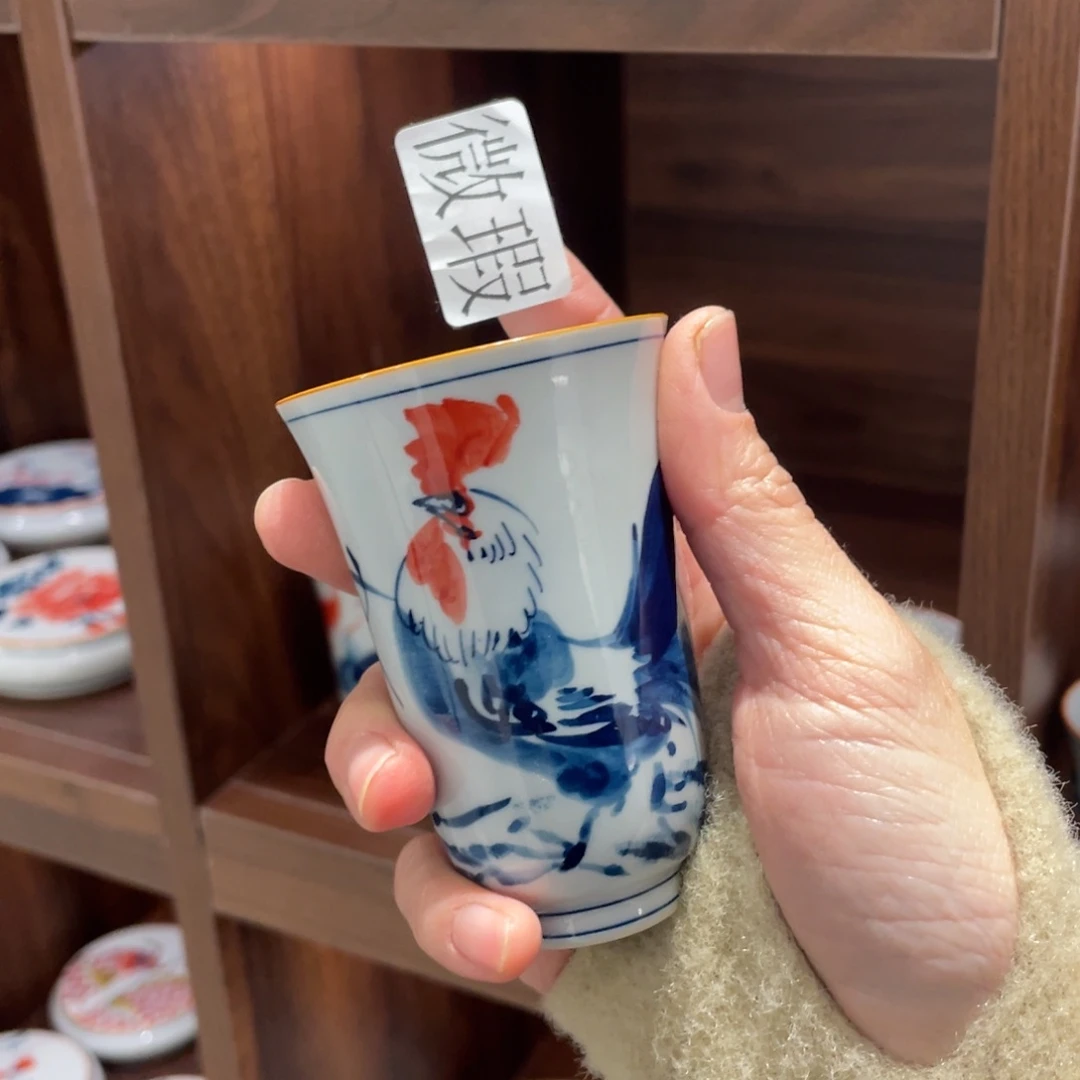 微瑕釉下彩纯手绘