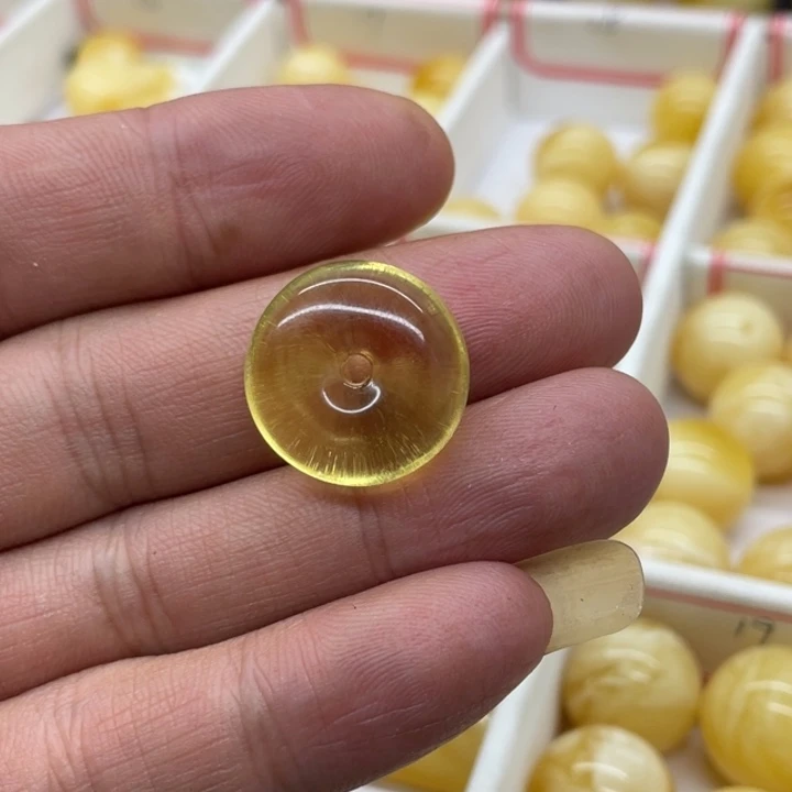 未镶嵌琥珀裸石墩子