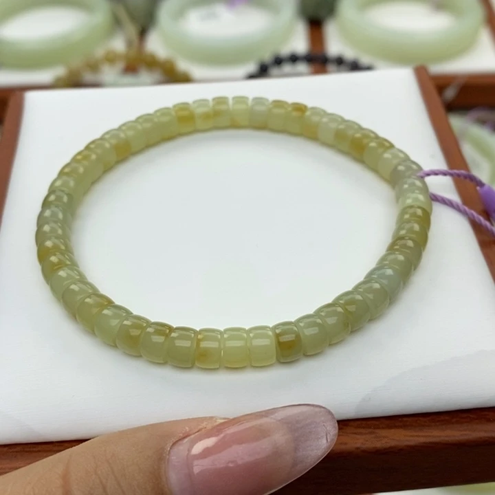 和田玉未镶嵌手链6✖️3.7