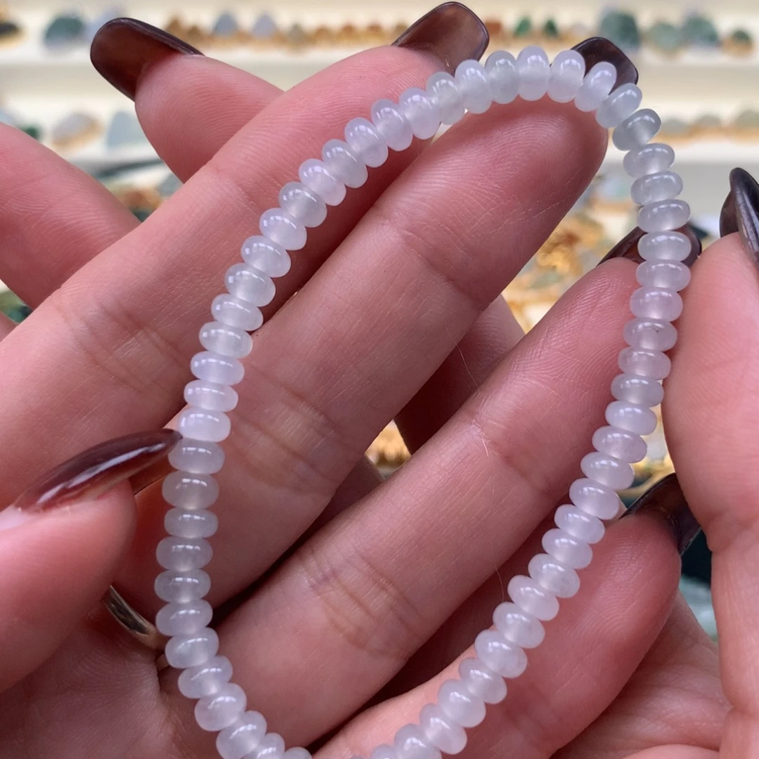 翡翠散珠鼓珠手串