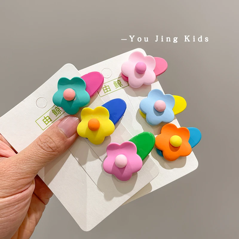 可爱花朵发卡发饰边夹婴儿头饰宝宝发夹儿童女童刘海夹女孩不伤发