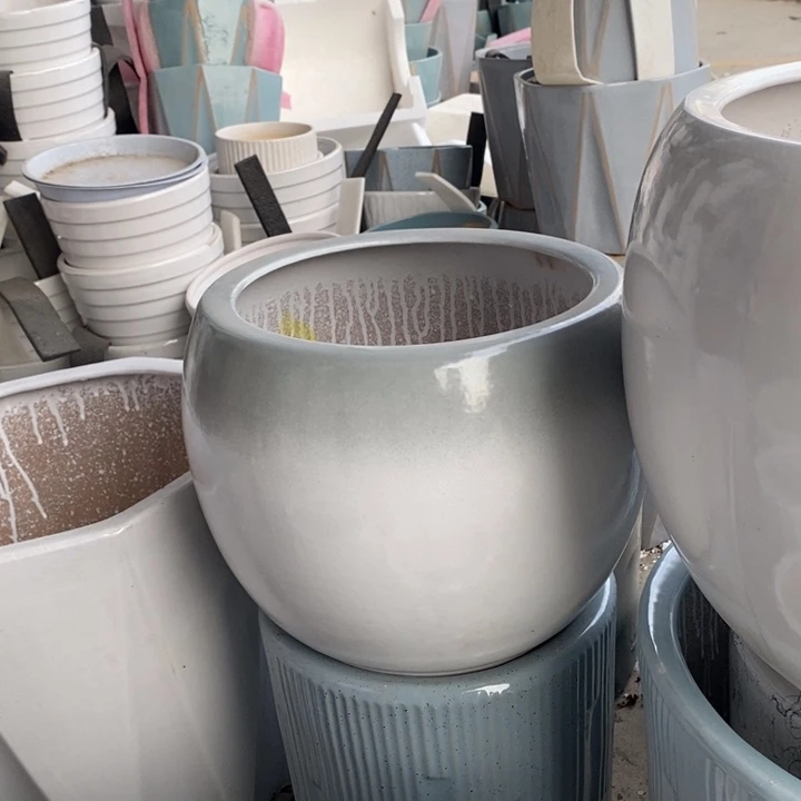 渐变青球盆大号口28/25