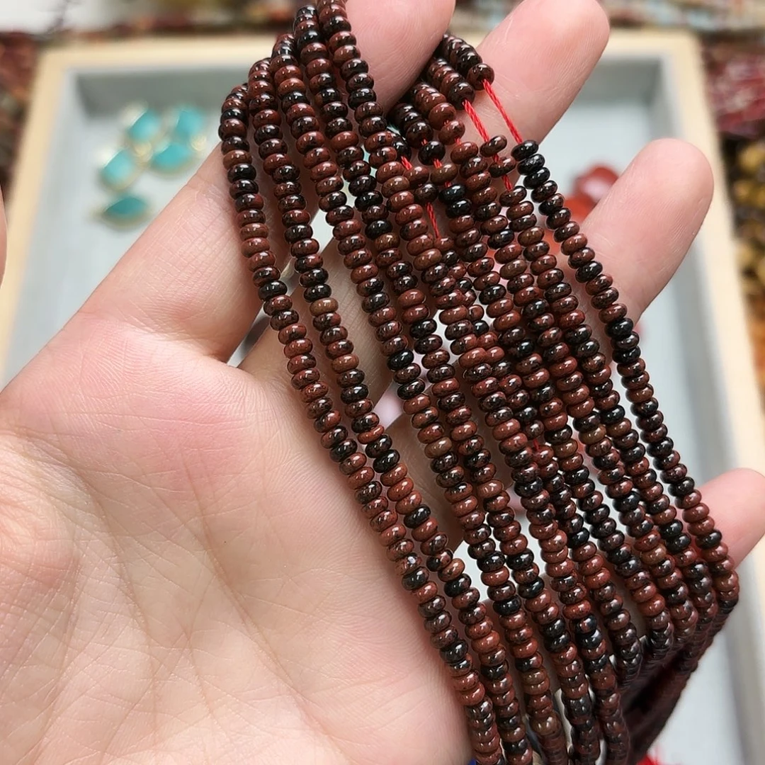 未镶嵌玛瑙/玉髓珠宝半成品2×4金天鹅算盘一条