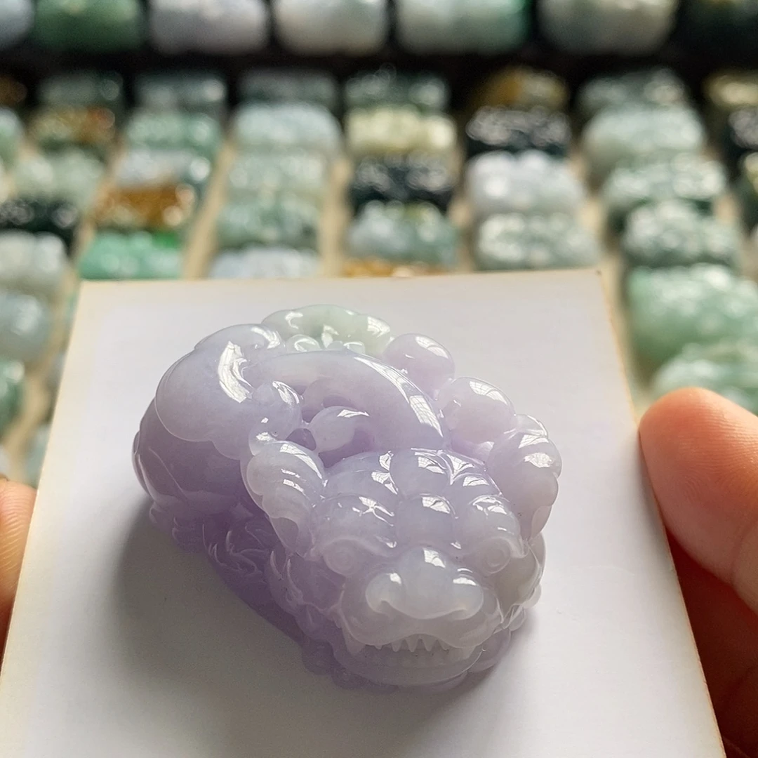翡翠未镶嵌颈饰天然翡翠貔貅吊坠