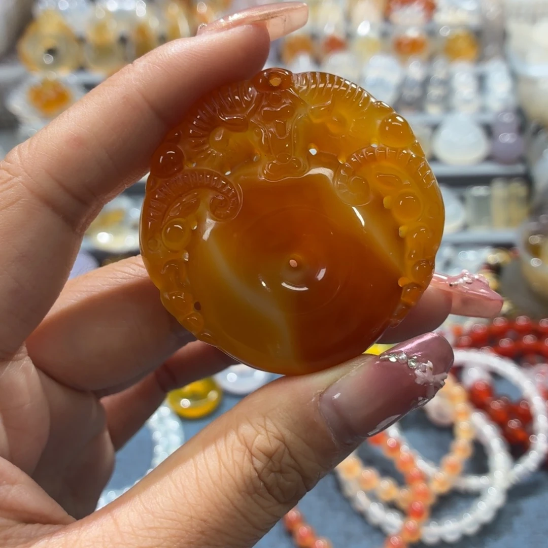 玛瑙/玉髓未镶嵌吊坠(不含链)