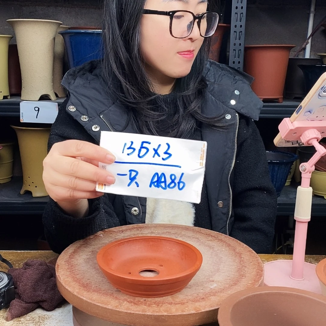 紫砂紫砂花盆一只AA86