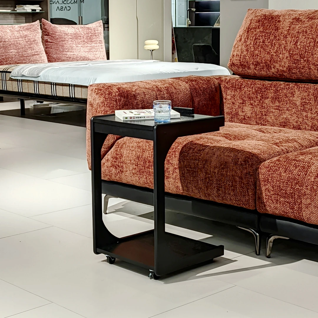 清！！【白掌柜】实木沙发边几可移动小桌子客厅迷你C型茶几