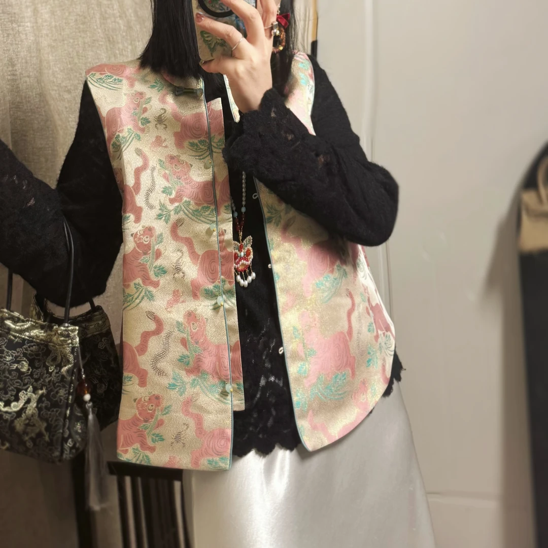 【小老虎】春秋款新中式国风女款轻奢百搭时尚马夹