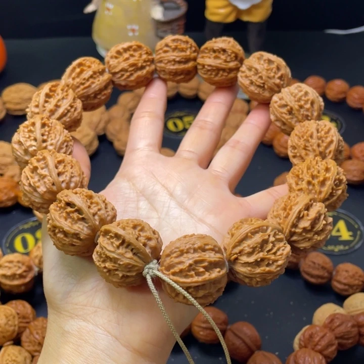 平***淡手串文玩核桃满天星