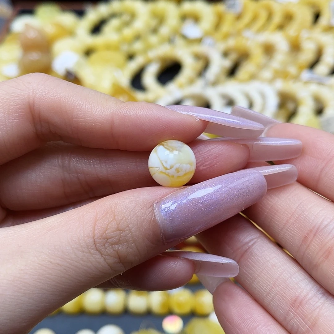 琥珀未镶嵌裸石圆珠11.3mm