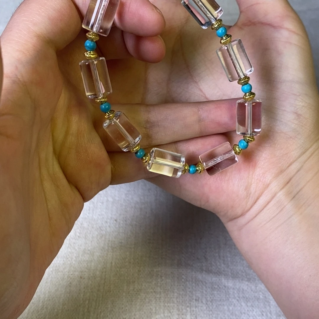 无非金属手串白水桶珠新中式