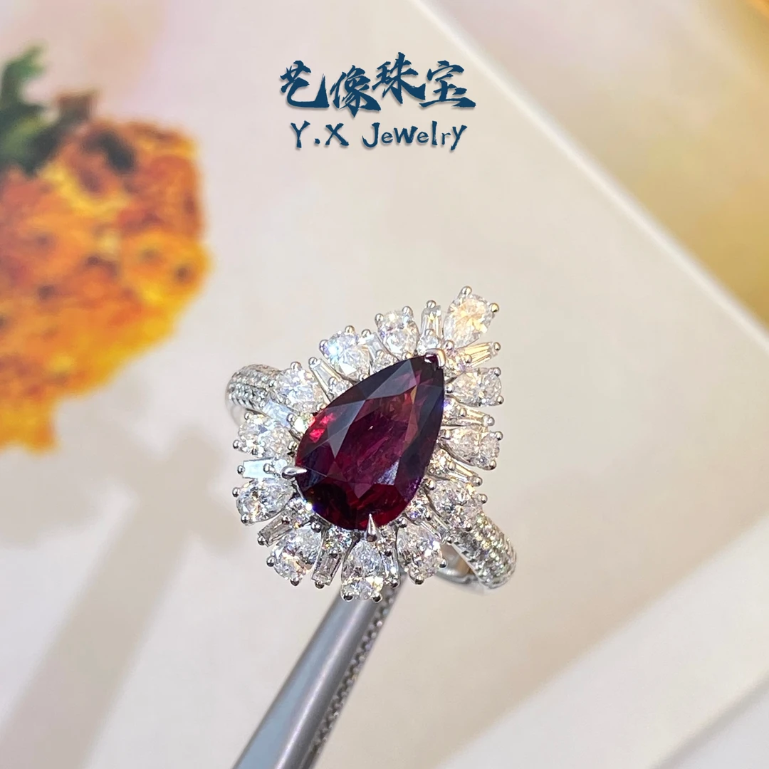 【艺像专属】18K金/天然红宝石戒指/N/3.02ct/GUlLD-YG