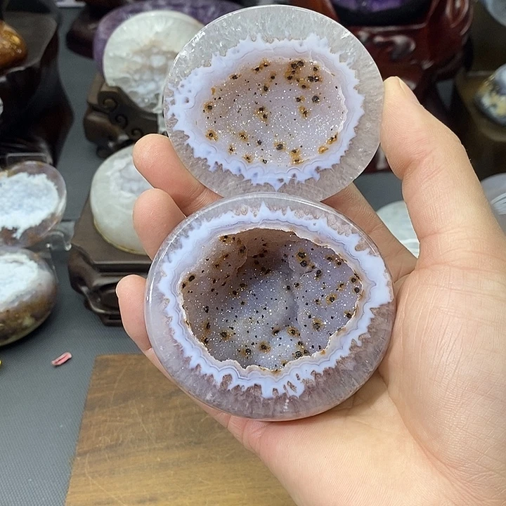 摆件紫晶未镶嵌聚宝盆