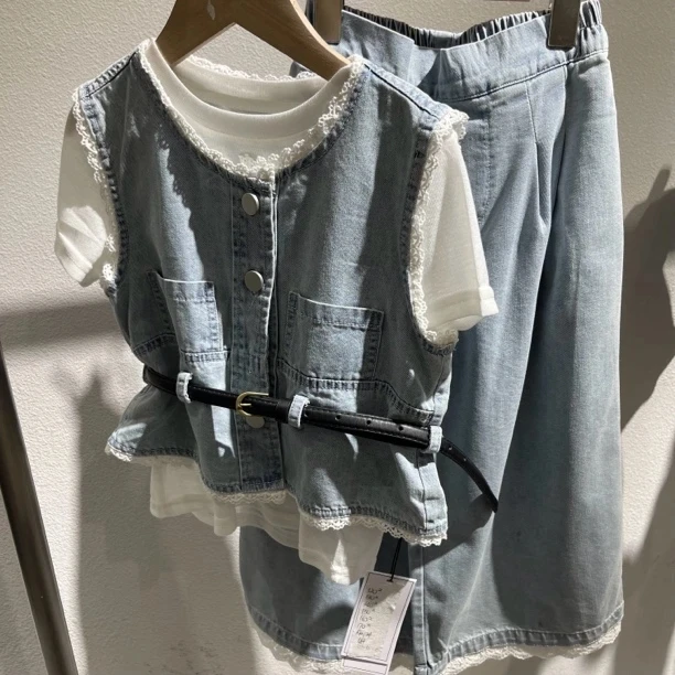 9622儿童夏款牛仔三件套