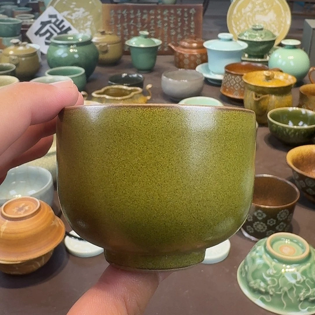 龙泉青瓷茶具微瑕