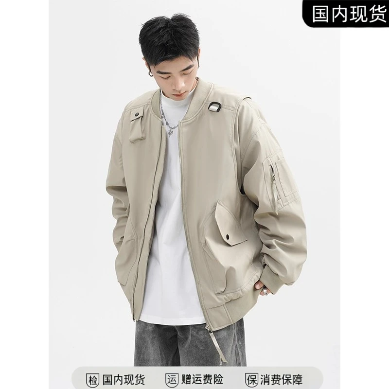 美式棉服外套男士冬季加厚保暖棉衣潮牌潮流高级感痞帅飞行员夹克