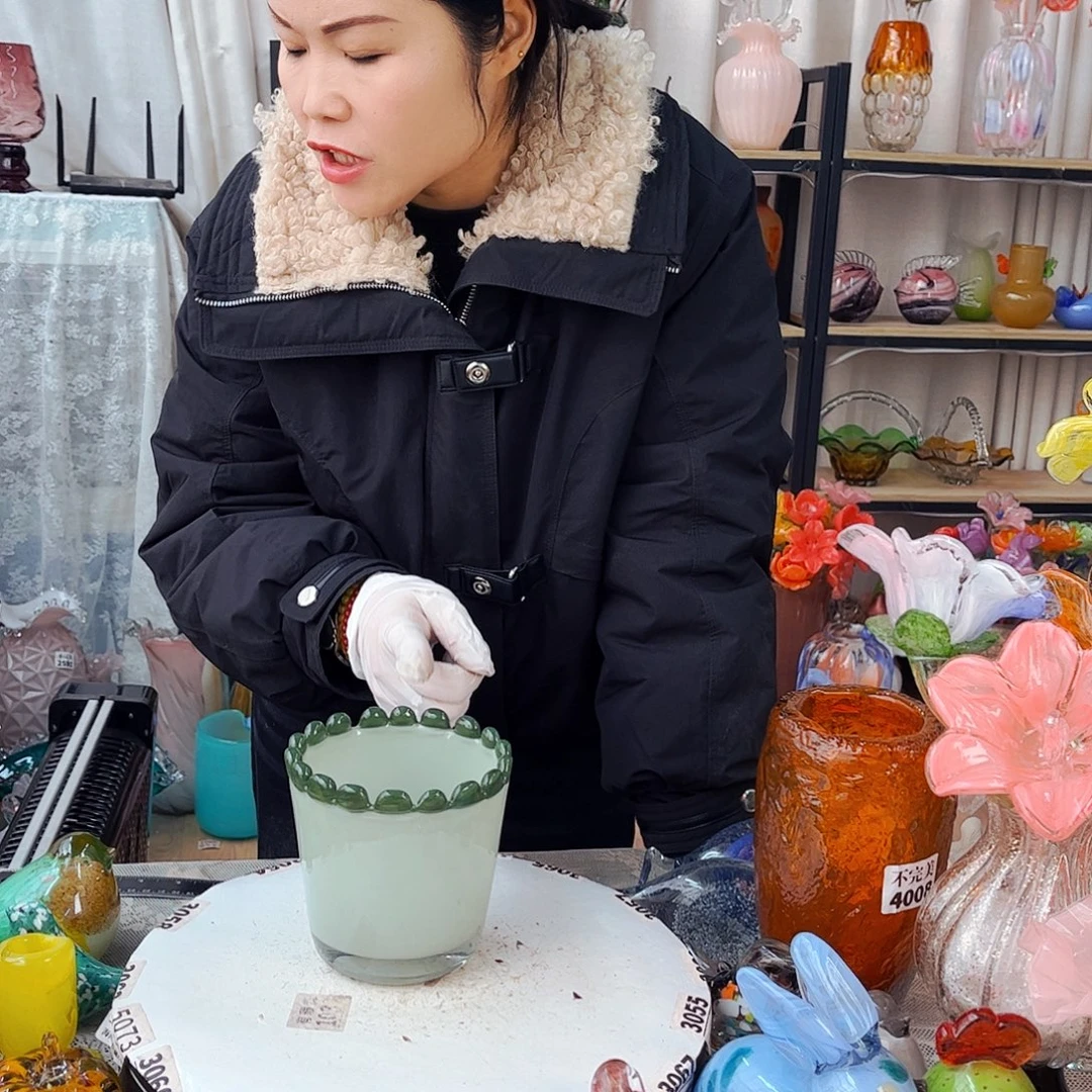 笔筒大号家悦琉璃工艺品