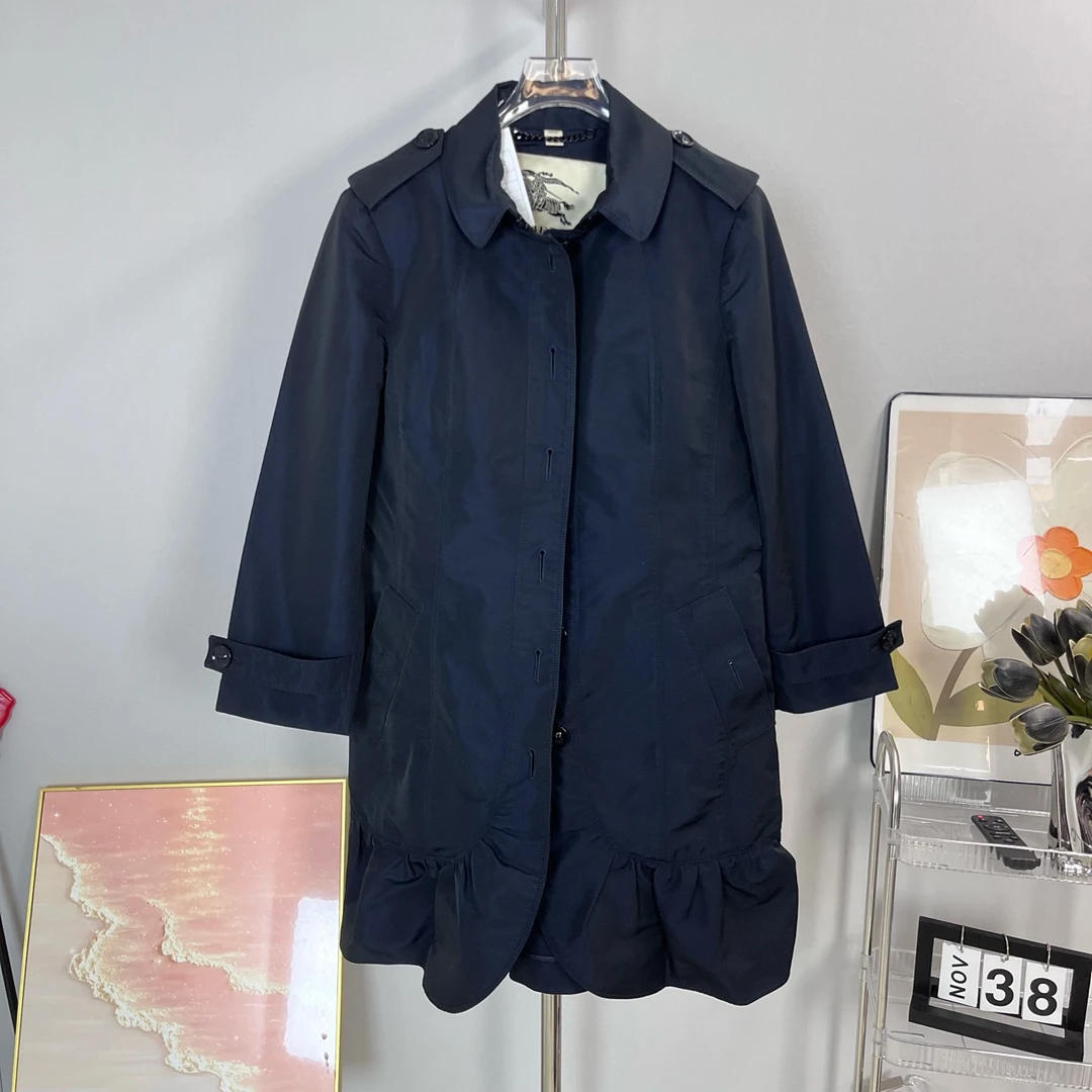 99新 BURBERRY/博柏利 Burberry 黑色 风衣 99新 8码 A5201
