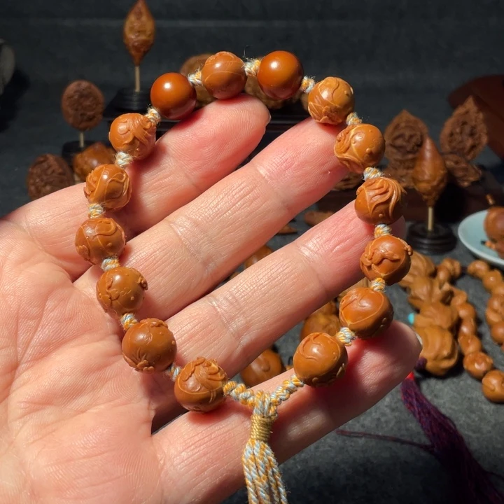 一***汗橄榄核手串/手链手工制作工艺