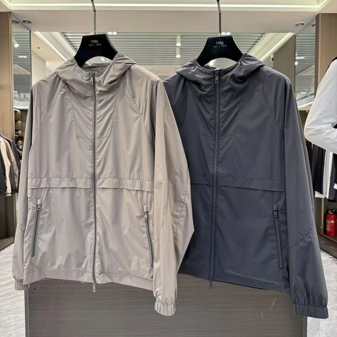 【薄款夹克】春夏防风连帽薄款户外男士夹克1632