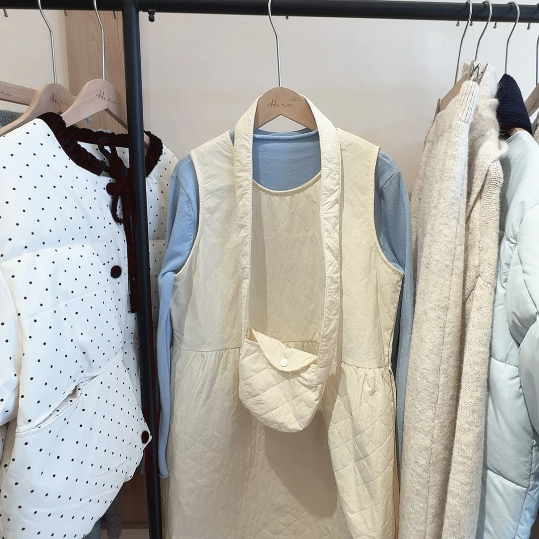 蓝色连衣裙三件套