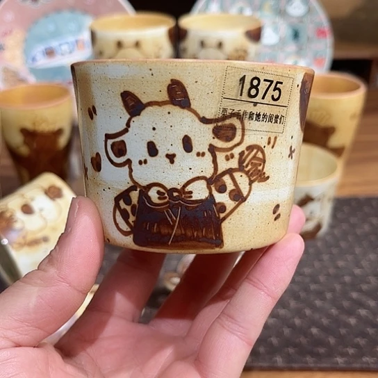 杯G1875一元小羊猪口杯