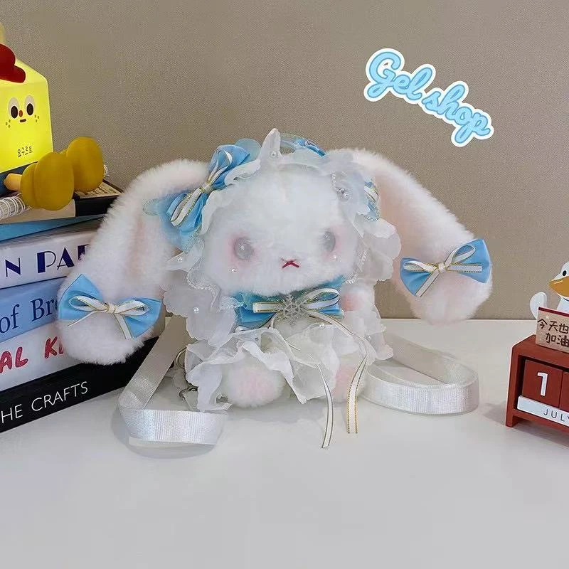 楠汐集原创手工包包 蓝色小兔纸