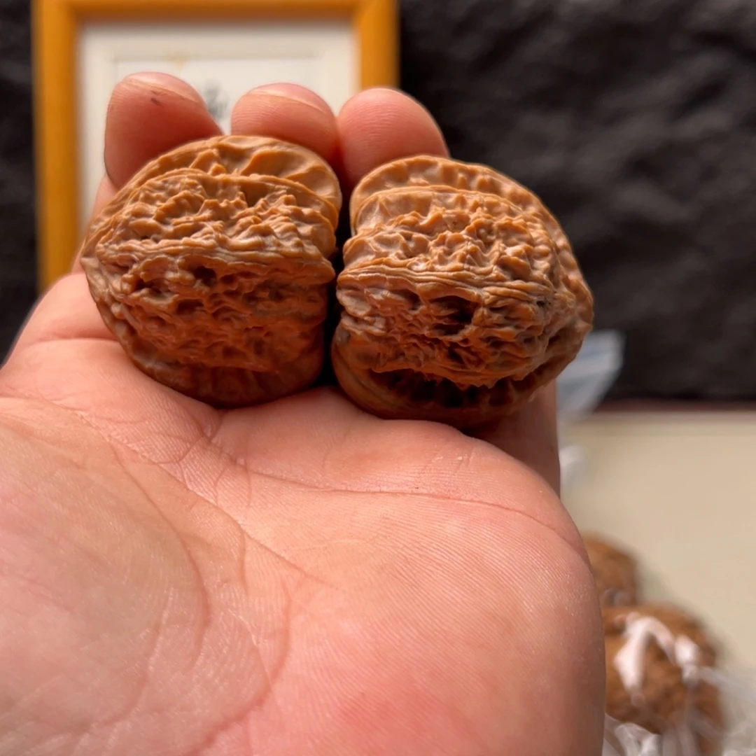 超***F把件文玩核桃白狮子40