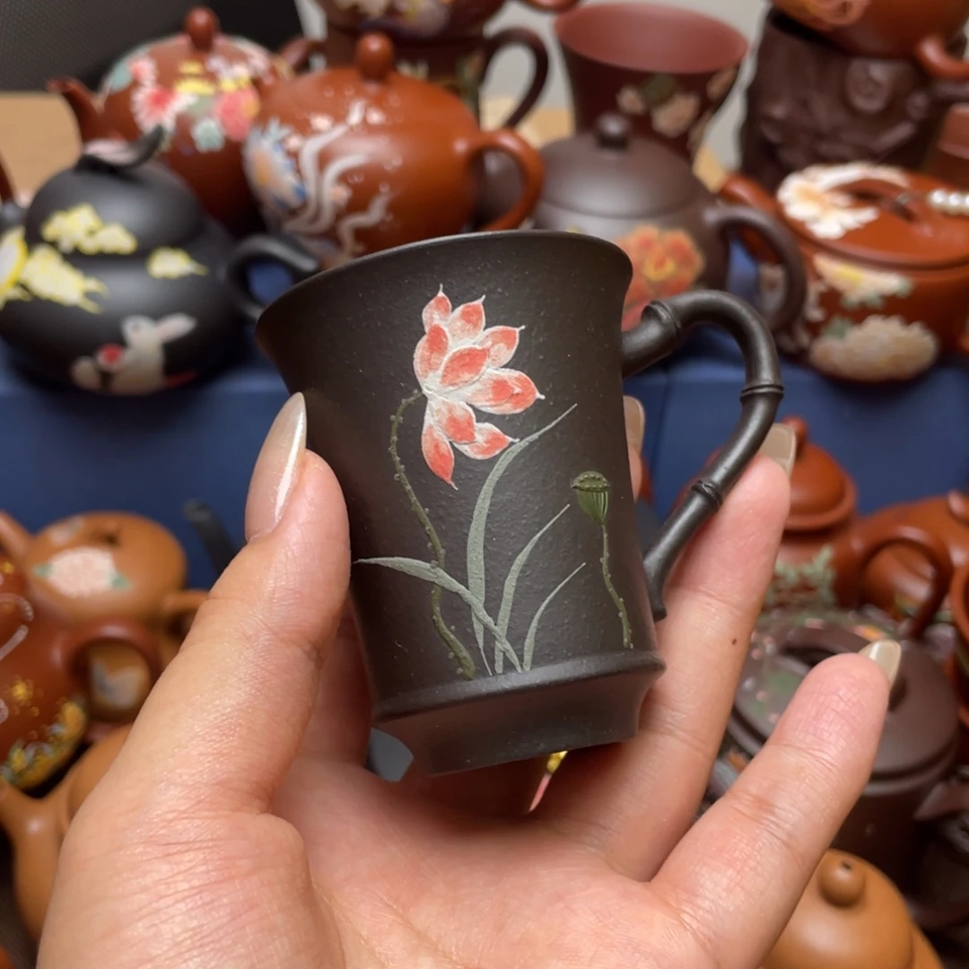 茶杯紫砂紫砂主人杯60vc